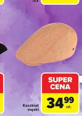 Kaszkiet męski promocja w Carrefour