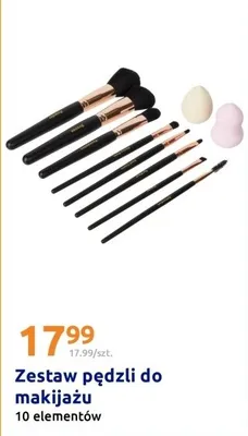 Zestaw pędzli do makijażu promocja w Action