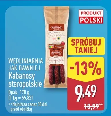 Kabanosy Tarczyński promocja w Aldi