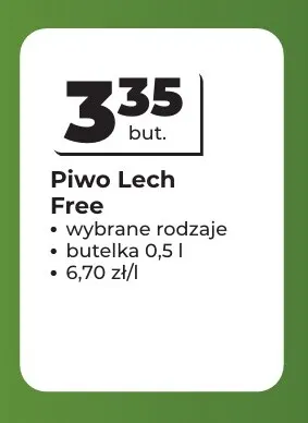 Piwo bezalkoholowe Lech promocja w Odido