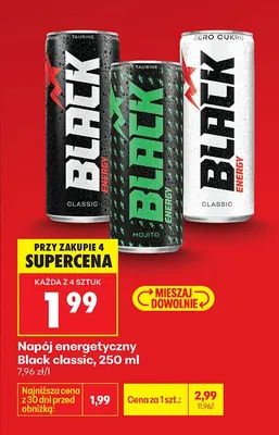 Napój energetyczny classic Giga watt promocja w Biedronka