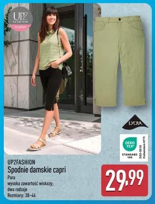 Spodnie damskie capri UP2FASHION promocja w Aldi
