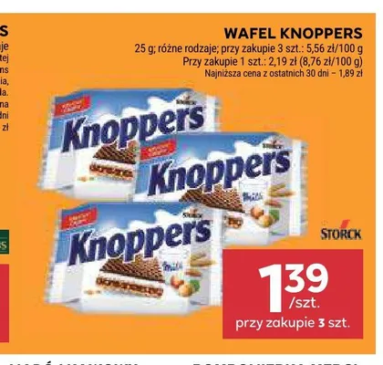 Wafel Knoppers promocja w Stokrotka