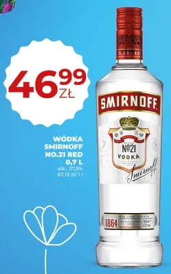Wódka Smirnoff No.21 Red promocja w Duży Ben