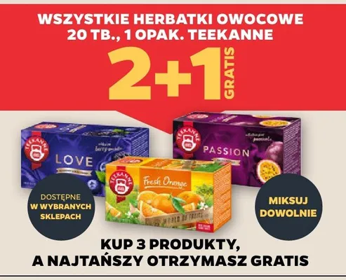 Herbatki owocowe 20 tb. promocja w Netto