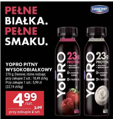 YoPro pitny wysokobiałkowy Danone promocja w Stokrotka
