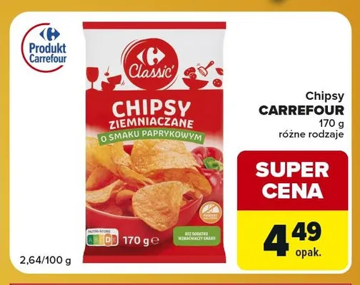 Chipsy Carrefour promocja w Carrefour Express