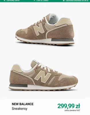 Sneakersy New Balance promocja w Deichmann