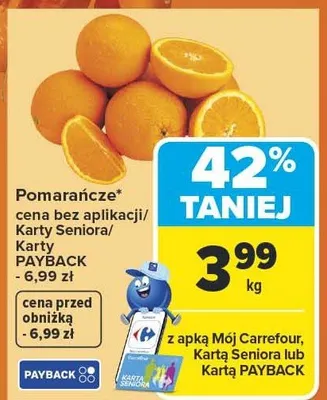 Pomarańcze promocja w Carrefour