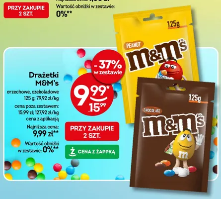 Drażetki M & M's orzechowe promocja w Żabka