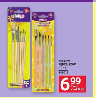 Zestaw pędzelków Strigo promocja w Selgros