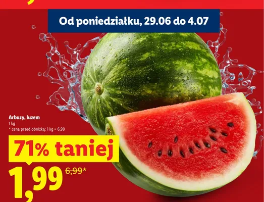 Arbuz luzem promocja w Lidl