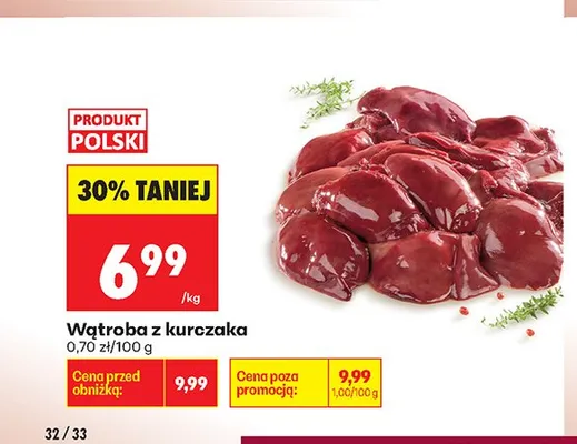 Wątroba z kurczaka promocja w Biedronka