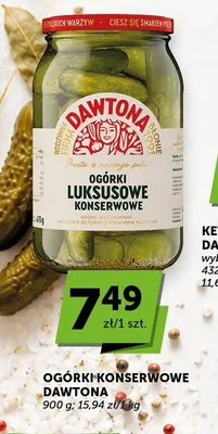 Ogórki konserwowe Dawtona promocja w Groszek