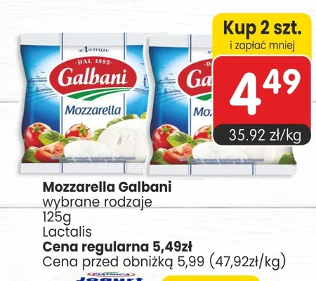 Ser mozzarella Galbani promocja w Market Point