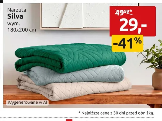 Narzuta Silva 180x200 cm promocja w Black Red White