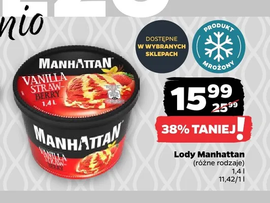 Lody Manhattan Vanilla Straw-berry promocja w Netto
