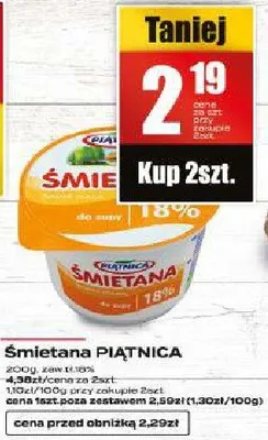 Śmietana promocja w Supeco
