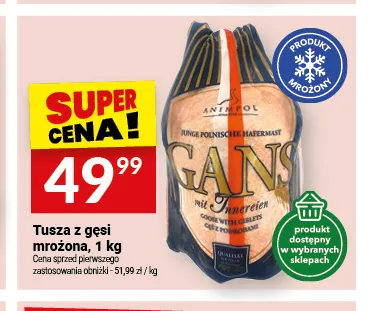 Tusza z gęsi mrożona Animpol promocja w Twój Market