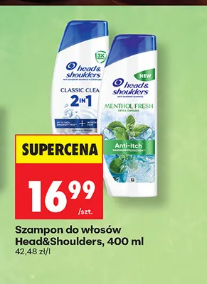 Szampon do włosów Head & Shoulders Anti-Itch promocja w Biedronka