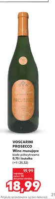Wino musujące Voscarini Prosecco promocja w Kaufland