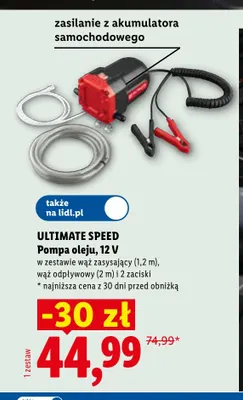 Pompa oleju Ultimate Speed 12V promocja w Lidl