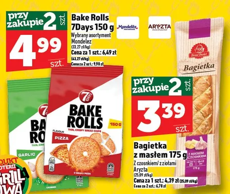 Bagietka z masłem czosnkowym z ziołami Aryzta promocja w TOPAZ