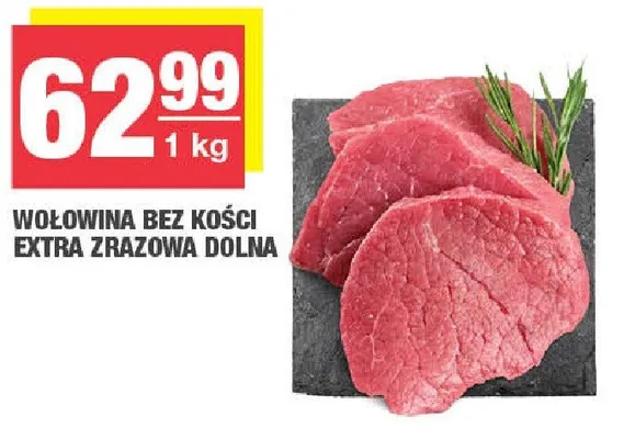 Wołowina bez kości extra zrazowa dolna promocja w SPAR