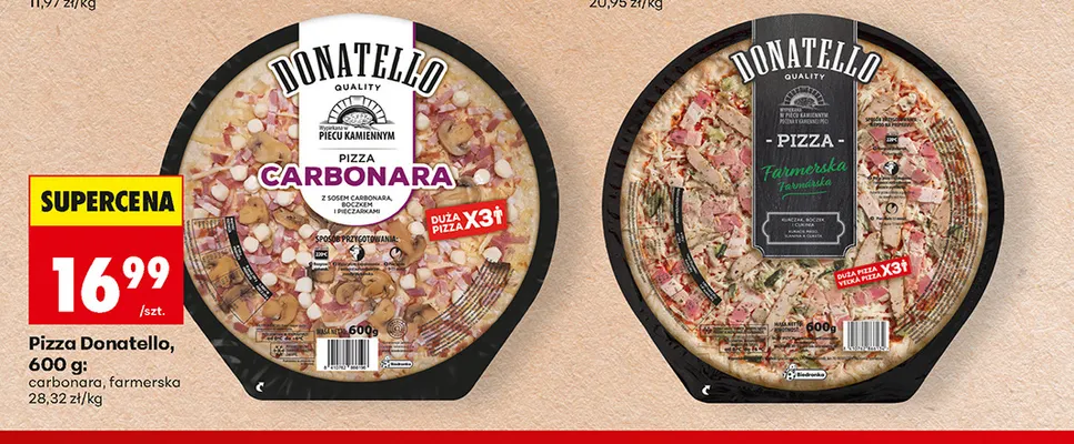 Pizza Donatello farmerska promocja w Biedronka