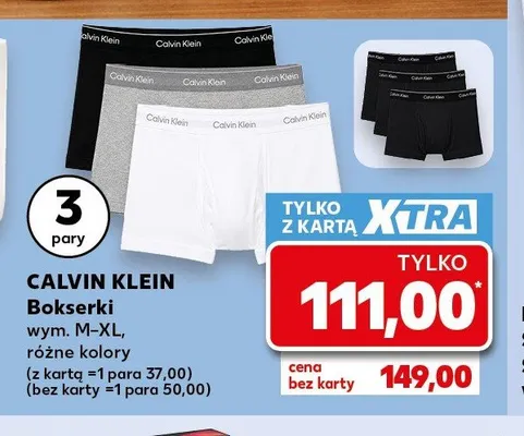 Bokserki męskie Calvin Klein 3-pak promocja w Kaufland