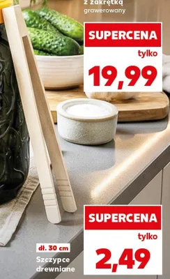 Szczypce drewniane 30 cm promocja w Kaufland