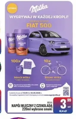 Napój mleczny z czekoladą Milka promocja w Tomi Markt