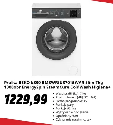 Pralka BEKO b300 Slim promocja w Media Markt