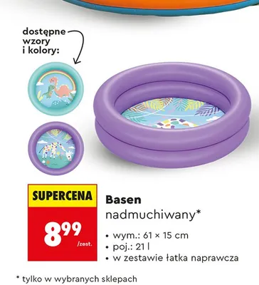 Basen nadmuchiwany promocja w Biedronka