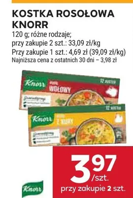 Kostka rosołowa Knorr promocja w Stokrotka