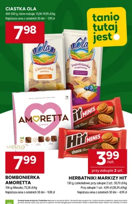 Ciastka maślane z polewą o smaku toffi Ola promocja w Stokrotka