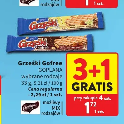 Wafel Grześki Gofree promocja w Intermarche