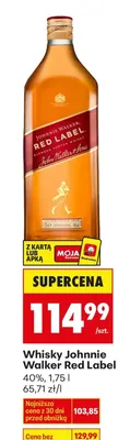 Whisky Red Label 1,75 l promocja w Biedronka