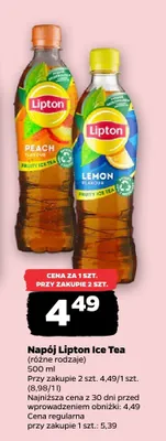 Napój Lipton Ice Tea Lemon promocja w Netto