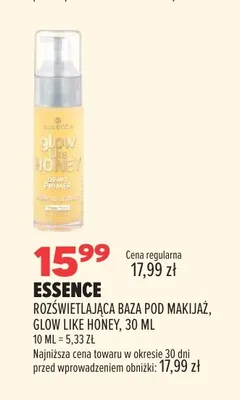 Rozświetlająca baza pod makijaż Essence Glow Like Honey promocja w Drogerie Natura