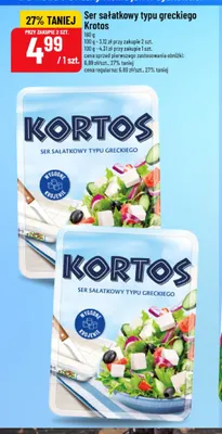 Ser sałatkowy typu greckiego Kortos promocja w POLOmarket