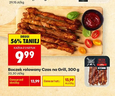 Boczek rolowany Czas na Grill promocja w Biedronka