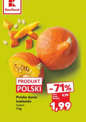 Dynia hokkaido polska promocja w Kaufland