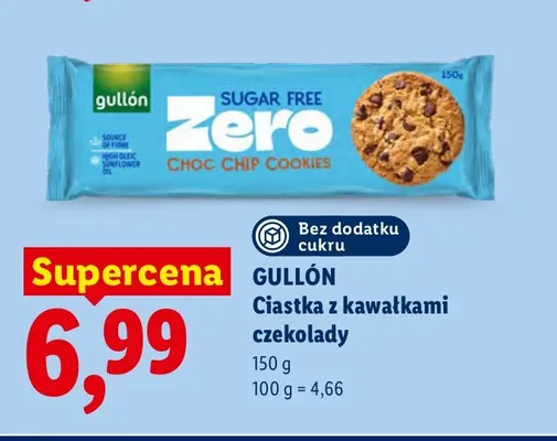 Ciastka z kawałkami czekolady Gullón promocja w Lidl