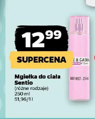 Mgiełka do ciała Sentio promocja w Netto
