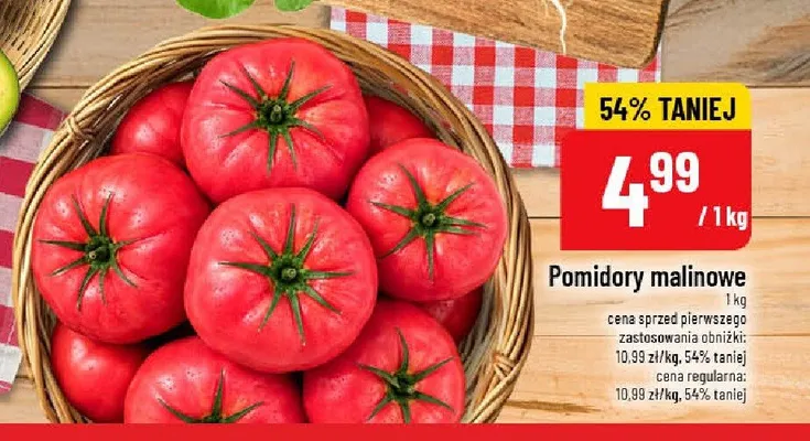 Pomidory malinowe promocja w POLOmarket
