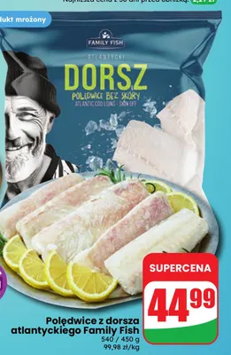 Polędwice z dorsza atlantyckiego Family Fish promocja w Dino