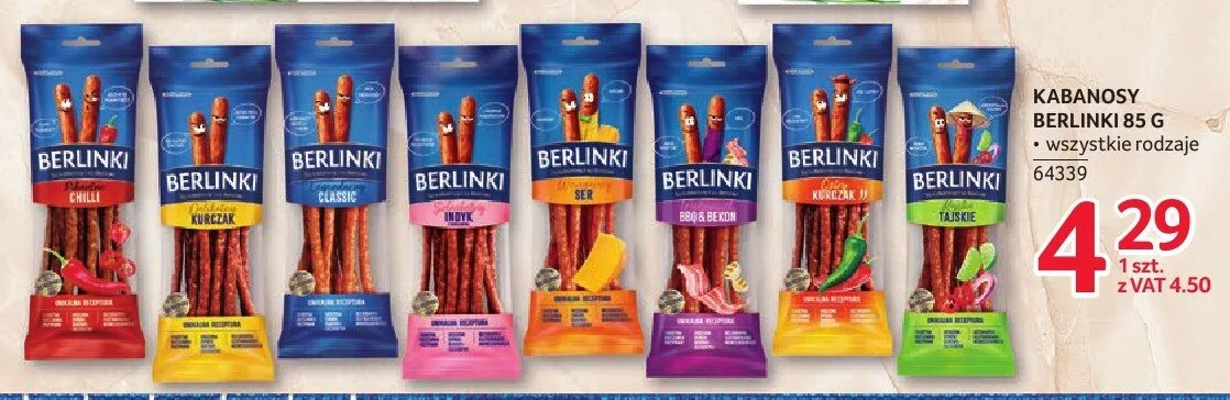 Kabanosy Berlinki Ser promocja w Selgros