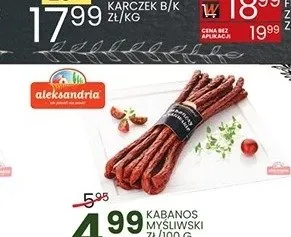 Kabanos myśliwski Aleksandria promocja w Wafelek