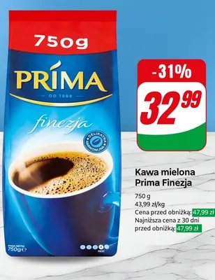 Kawa mielona Finezja 750 g promocja w Dino